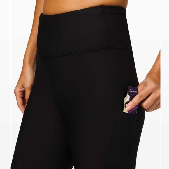 Lululemon Flurry Up Super High-Rise Tight 25" size 10 in Black - Picture 3 of 10